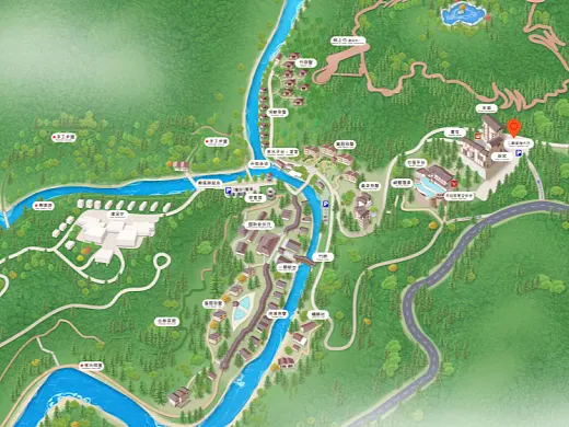 赣州结合景区手绘地图智慧导览和720全景技术，可以让景区更加“动”起来，为游客提供更加身临其境的导览体验。